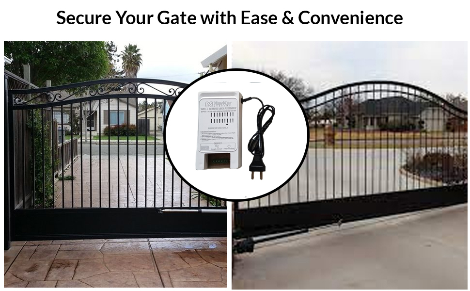 Combo-CN111 Electronic Lock to Operate by Remote & Mobile App for Metal Gate | Metallic Finish | Multi