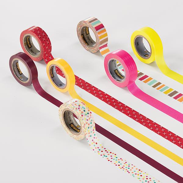 Scotch Expressions Masking Tape, .94 in x 20 yd, Ruler Pattern, 6 Rolls