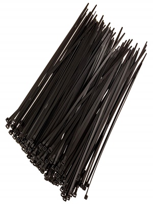 SCHOFIC Cable Zip Ties 200 mm (50 Pieces, Black)