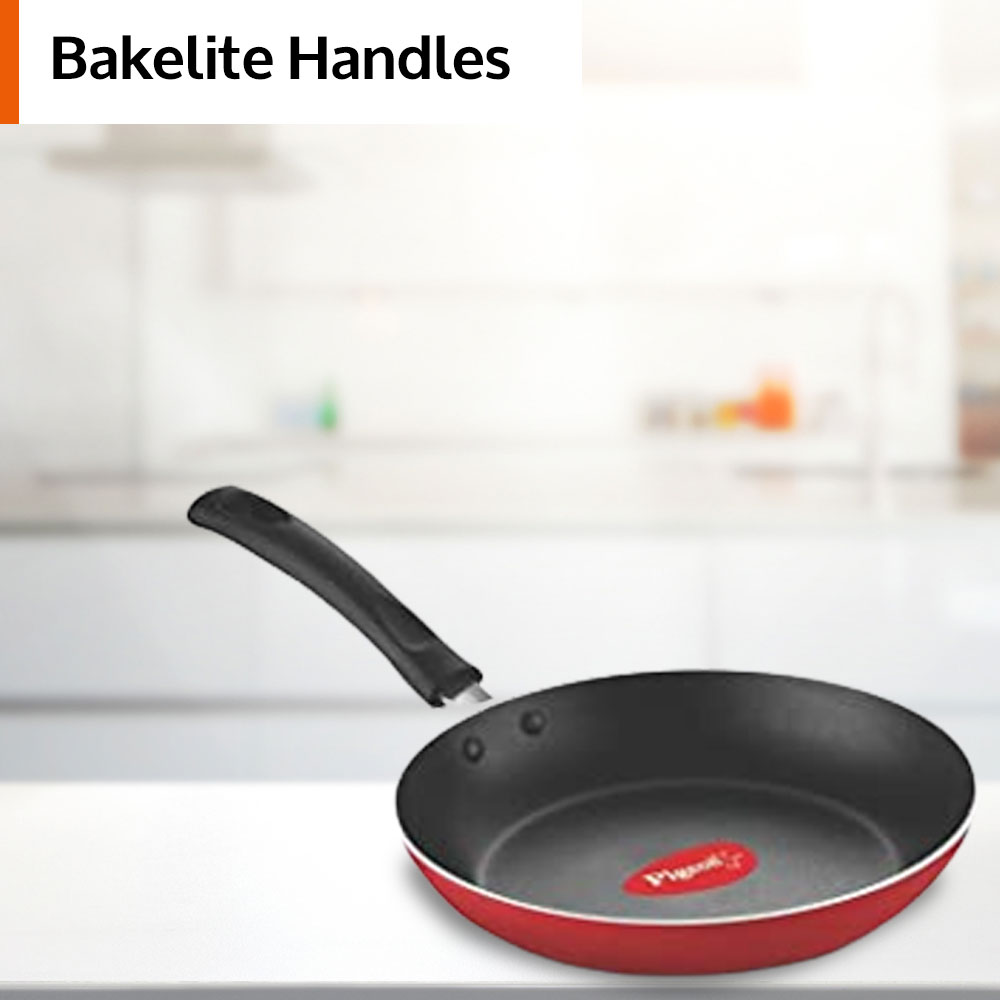 Pigeon Aluminium Non Stick Tawa-Fry Pan Gift Set (Red) - Duo Pack