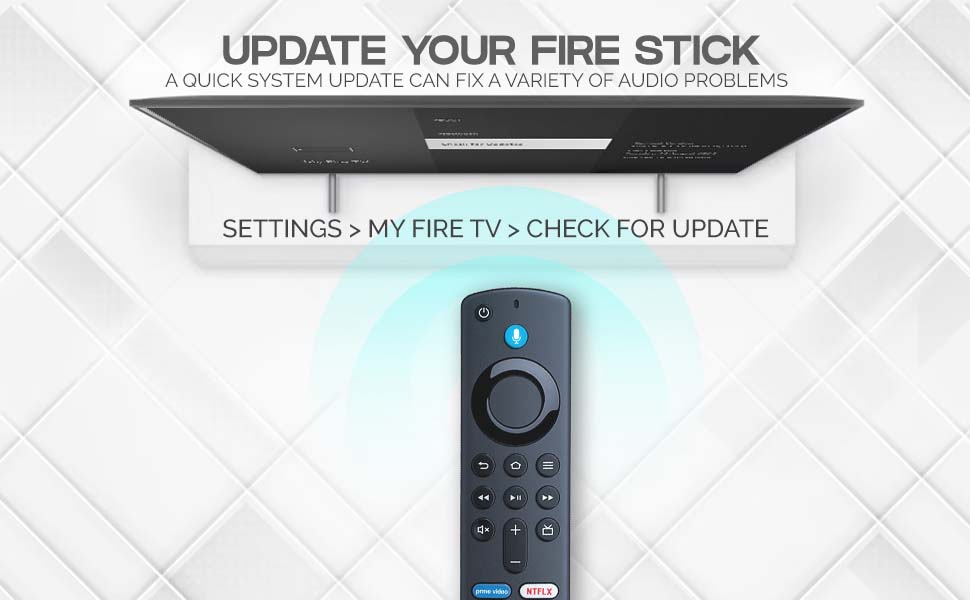 7SEVEN® Compatible with Fire Tv Stick Remote Original Model L5b83G S3L46N Only 3rd Generation Fire TV Stick 4K Device with Voice Bluetooth Remotes Control - Pairing Must, Refer Troubleshooting Steps