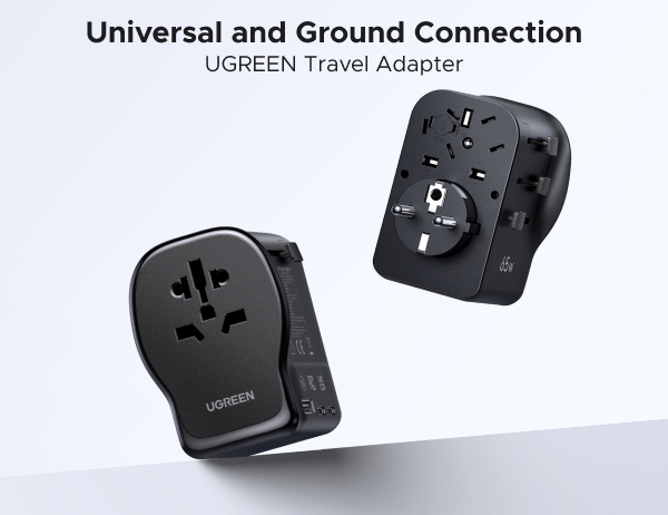 UGREEN 65W Max 4-Port Universal Travel Adapter Worldwide