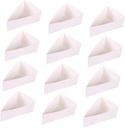 Triangle Cake Boxes Packaging 20 Pcs Paper Dessert Packaging Simple Wrapping Cases for Baking