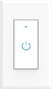 Smart Light Switch, WiFi Switch Touch Wall Switch 1 Gang, Compatible with Alexa Google Home