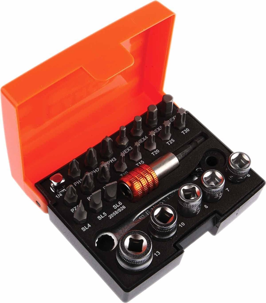Bahco 2058/S26 Bit-Socket Set (26-piece)