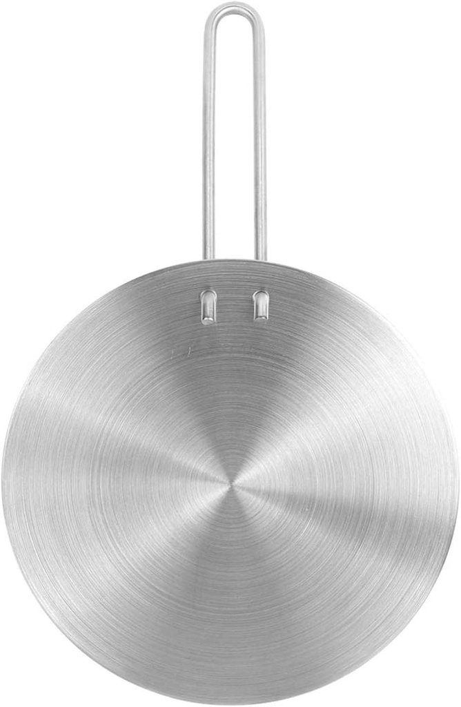 Heat Diffuser Plate, Stainless Steel Heat Diffuser, Practical for Glass Cooktop Induction Cooker(22cm)
