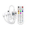 Global Tech WiFi Smart PC LED Strip Controller Compatible avec Alexa et la maison (taille standard, blanc)