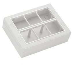 Modular Gang Box Plastic 12 Module Silver Line Eco Friendly Haute Durabilité Modular Surface Gang Box Module White
