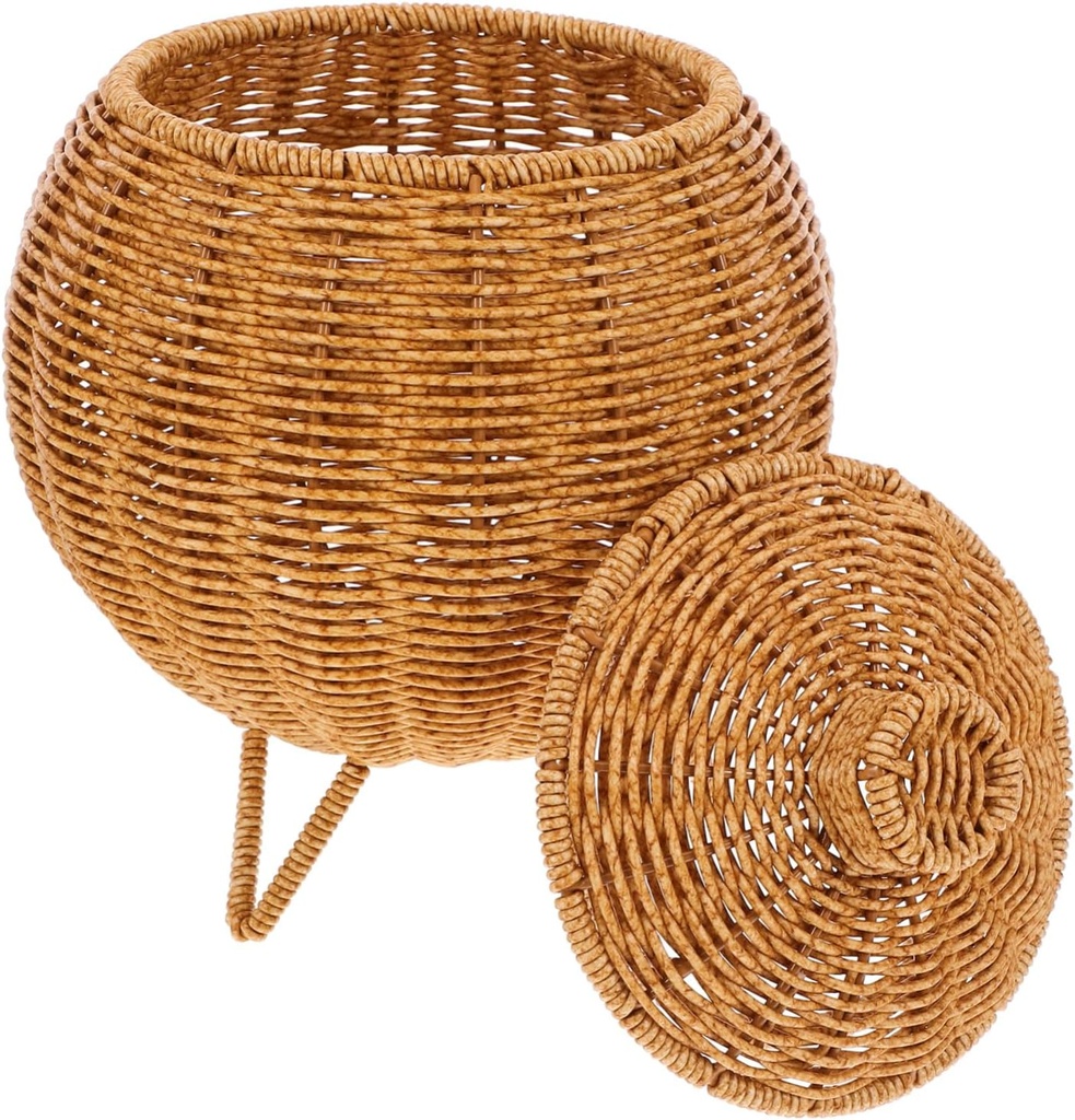 Elegant Woven Storage Box Multi-function Bread Basket Desktop Organizer