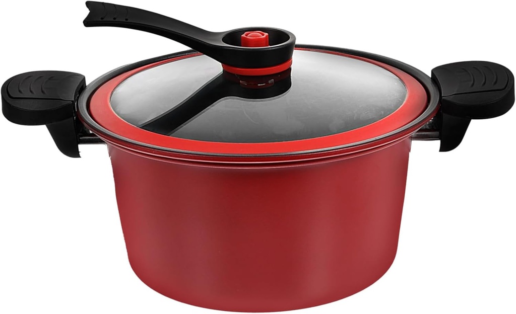 KICHOUSE Portable Kitchenware Pressure Cooker Slow Cooker Stockpot Nonstick Smooth Surface