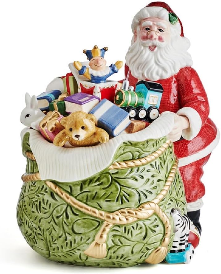 Fitz & Floyd St. Nicholas 13.25" Christmas Cookie Jar