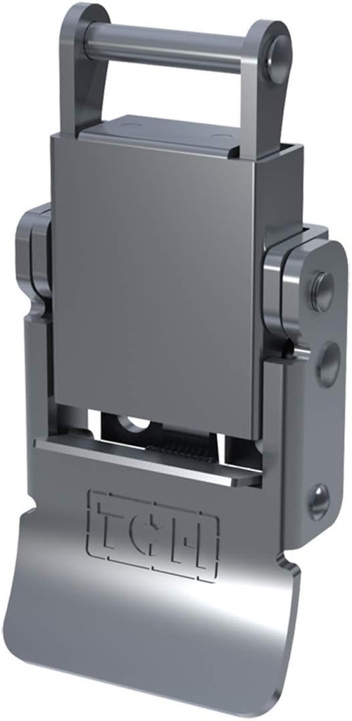TCH Hardware - Compression Spring Draw Latch with Release Lever | Heavy Duty | Silver