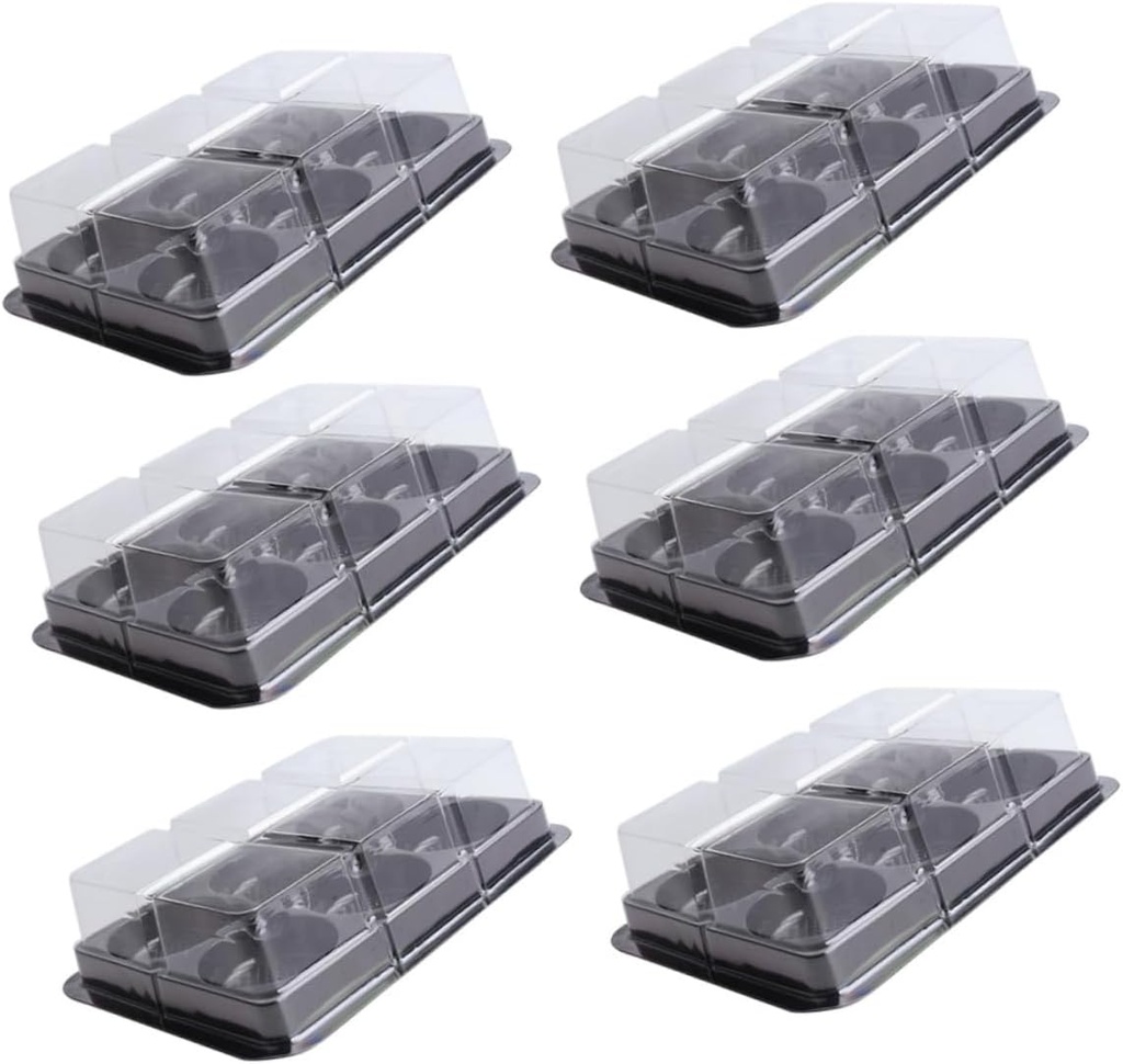 50pcs Cake Containers Lids for Packing Eco-friendly Food Grade Plastic