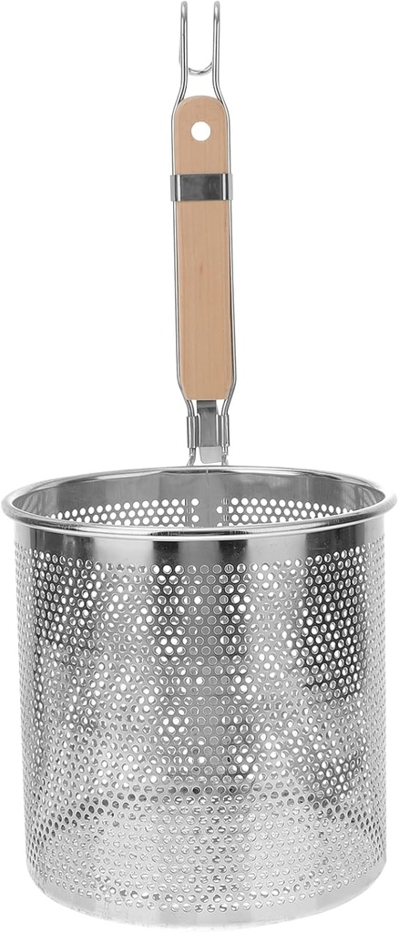 1pc Stainless Steel Filter Spoon Handle Colander Practical Cookware Strainer Kitchen Cookware Noodle Colander Stainless Steel Cooking Tool Kitchen Supply