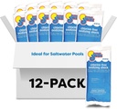 In The Swim Chlorine-Free Pool Shock – Quick Dissolving, Fast-Acting, Shock-Oxidizer for Swimming Pools, Spas, and Salt Chlorinated Pools Compatible - 12 x 1 Pound Bags