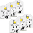 New Upgraded WR55X11132 GE Refrigerator Light Replacement Led Compatible WR55X25754 WR55X26486 WR55X30602 EAP12172918 4590213 AP6261806 PS12172918, No-Include Plastic Cover, Waterproof, 6PCS IN One