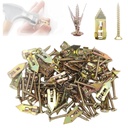 Self-Drilling Anchors Screws, Upgrade Expansion Screws Set Premium Drywall Anchors and Screws Kit, Easy Application No Drill or Holes in Wall Zinc Plated Steel Self-Drilling Anchors (20pcs)
