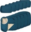 Patio Furniture Set Cushion Covers Outdoor Sectional Sofa Waterproof Square Couch Cushion Covers Outdoor Cushion Slipcovers Replacement for Outdoor Furniture,Non-Slip,Peacock Blue
