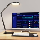 LED Desk Lamp for Home Office, Eye-Caring Modern Desk Light, 3 Color Temperature 10 Brightness Computer Light, Dimmable Desk Light with Memory & Timer Func, Metal Swing Arm Table Lamp