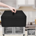 Toaster Oven Cover for BLACK+DECKER Crisp 'N Bake Air Fryer Toaster Oven Combo 12 in 1 Convection Oven, Heavy Duty Thickened Cover Waterproof Dust-proof Countertop Oven Case (Black)