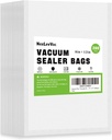 200 Quart Vacuum Sealer Bags - 8x12 Inch, Heavy Duty Commercial Grade for Food Saver, Seal a Meal, Sous Vide, Meal Prep, Freezer Storage