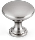 Drawer Knobs Brushed Satin Nickel Cabinet Knobs and Pulls Single Hole Knobs for Cabinets and Drawers Dresser Knobs Kitchen Cabinet Hardware,2 Pack