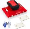 Paint Edger Trimmer for Walls, Ceilings & Corners - Precision Edge Painting Tool with 2 Replacement Pads & Gloves, Paint Pad Applicator, Paint Edger Tool, DIY Home Wall Painting Edging Kit