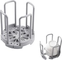 Cyrank Retractable Bowl Rack, Kitchen Storage Bowl Rack Multifunctional Tableware Rack Tableware Storage Rack Reusable Plastic Drain Rack Used for Stacking Bowls and Small Plates(Grey)