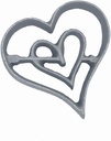 Kitchen Supply 7125 Rosette Iron; Valentine Heart