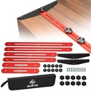 Stair Tread Template Tool Jig - Stair Measuring Tool with Angle Mark, Precision Laser Stair Step Scribe Tool, Durable Aluminum Alloy Stair Tread Jig for Accurate Measurement