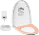 Heated Toilet Seat -Warmer Toilet Seats Elongated 6 Visual Temp Adjustable, 12V Safe Voltage, Slow-Close, Energy Saving, Easy Installation with PID Temperature Control