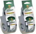 Duck EZ Start Packaging Tape, Single Roll with Dispenser, Clear Packing Tape for Mailing, Moving, Shipping & Storage, Quiet Easy Start Tape for Boxes & Shipping | Pack of 2