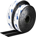 Hook and Loop Tape 1in x 20ft, Slef Adhesive Interlocking Strip, Mounting Tape Heavy Duty Adhesion, Picture Hanging Strips Fastener, Double Sided Carpet & Rug Fixation