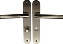 Tina-LS 32858673 Stainless Steel/Chrome for Bathroom Doors, Toilet Handle Set, Door Fittings, for Bathroom Doors