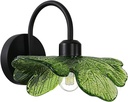 Matte Black Vanity Light Bathroom Wall Sconce 1-Light Vintage Wall Sconce Lights Wall lamp with Green Glass Shade Bathroom Vanity Light Over Mirror for Bedroom Hallway Living Room