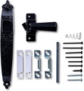 Wright Products - Colonial Tie Down Push Button Door Latch for Screen and Storm Doors, Black