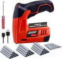 Electric Staple Gun with 3000 Staples 650 Nails, Upholstery Staple Gun for Wood Crafts Carpentry Decoration DIY, 4V 2 in 1 Cordless Brad Nailer Fits 18GA 1/4"-1/2" Nails and 22GA 3/16"-3/8" Staples