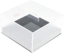 Acrylic Pastry Display Case Cake Container Portable Bread Box Rectangular Bread Bin for Pantry Farmhouse, Kitchen, Counter, Style B