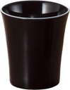 ヤマキイカイ(Yamakiikai) Yamaki Ikai Y2074 Japanese Sake & Shochu Glass, Black, 2.4 fl oz (70 ml), Mino Ware, Snake Eye, Ceramic Cup, Silver