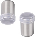 2 Pack Sugar Sifter Shaker Cinnamon Sugar Shaker Powdered Sugar Shaker with Lid Confectioners Sugar Dispenser Flour Sifter Duster