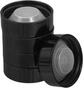 5Pcs Round Plastic Growler Caps Phenolic Sealing Screw Caps for Bottles Splashes Lids for Water Juice and Beverages