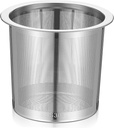 KICHOUSE Stainless Filter Mesh Strainer 7cm Mesh Design for Home Kitchen and Coffee Shop Use Easy to Clean for Brewing Coffee and Tea