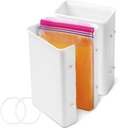 Lifewit Soup Freezer Containers 2 Pack, 4 Cup(1 Quart Size Bag) Cubes for Food Soup Organizer, Meal Prep Bag Mold to Freeze Juice, Ice, Leftovers, Yogurt in Fridge, Kitchen