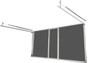 Garage Door Screen; 8'H; 17x20 Black PVC-Coated Polyester Fabric; All Options (Brownstone, 16'Wx8'H)