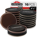 Furniture Sliders X-PROTECTOR 16 PCS – Furniture Sliders Hardwood Floors & Felt Furniture Movers – Moving Pads All Floor Types! Heavy Duty Reusable Sliders for Moving Furniture Easily & Safely!