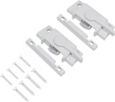 Sliding Window Sash Locks White with Window Latch Lock Security and Keeper Replacement for Vertical and Horizontal Sliding Windows