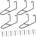 4pcs Ceramic Display Stand Shelves for Display Easel Stand for Tabletop Plate Holder Rack Metal Frame Holders Multipurpose Racks