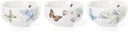 Lenox Butterfly Meadow Kitchen 3-Piece Mini Bowl Set, 1.70 LB, Multi