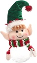 1pc Christmas Candy Jar Hat Desktop Ornament for Festive Decor for Storing Candies Cookies Treats for Homes Shops Schools
