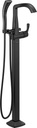 Delta Stryke Freestanding Tub Faucet with Hand Held Shower, Matte Black Floor Mount Tub Filler, Matte Black T4776-BLFL (Valve Not Included)